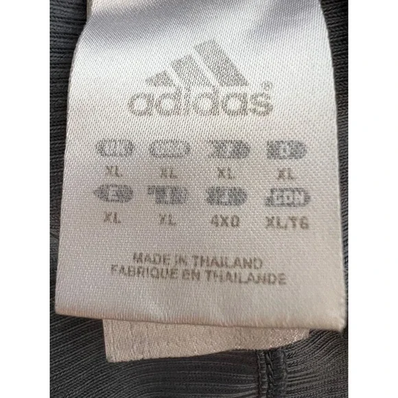 Adidas Silky Dazzle Basketball Shorts Mens Size XL Gray Three Stripe 8" Inseam - Picture 7 of 7